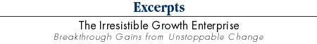 Excerpts - The Irresistible Growth Enterprise